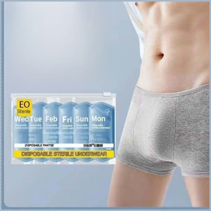 [Fácil de Usar] Cueca Descartável Masculina Para Hotel/Viagem/Negócios/Esporte