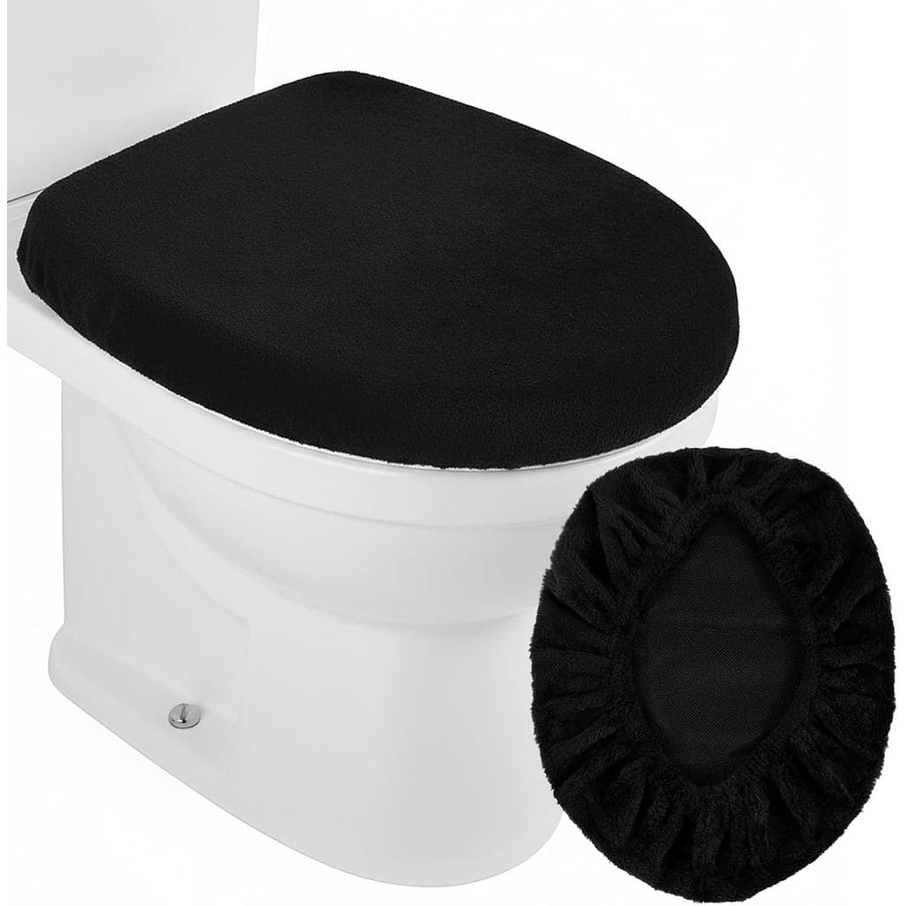 Capa de Assento Sanitário de Microfibra, Capa de Assento Sanitário Ajustável de Veludo Macio, Capas de Assento Absorvent