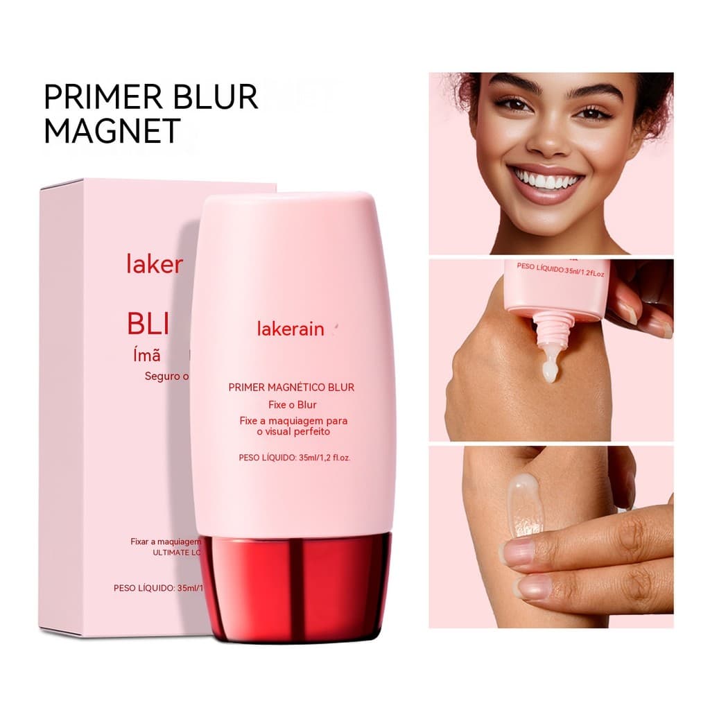 Primer Facial Matte Lakerain, base de maquiagem, uniformiza o tom da pele, disfarça os poros, corretivo multifuncional e