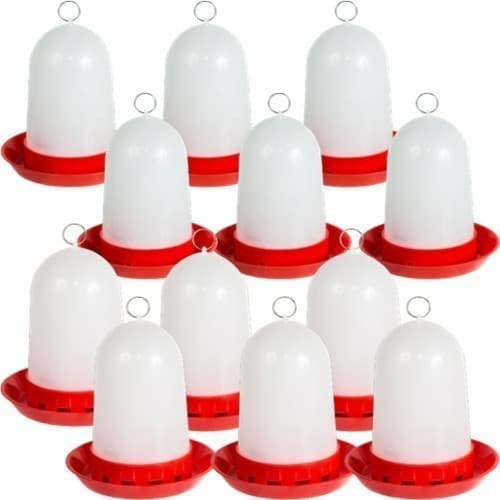 12 Bebedouro Comedouro Automáticos Aves Galinha Codorna Pinto 750ml