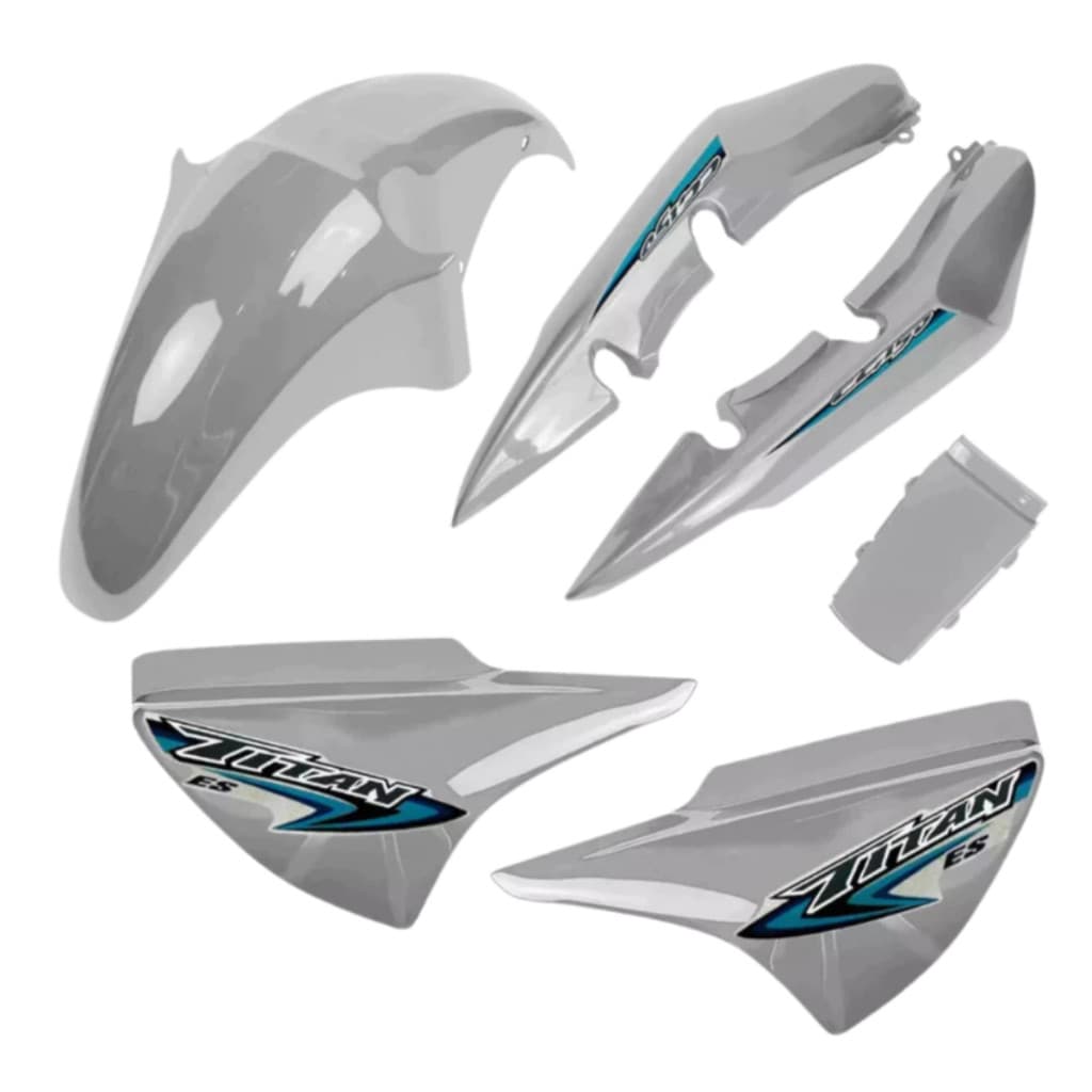 Kit Carenagem Titan 150 Prata Force 2006 2007 2008 Lumiar Loja3785
