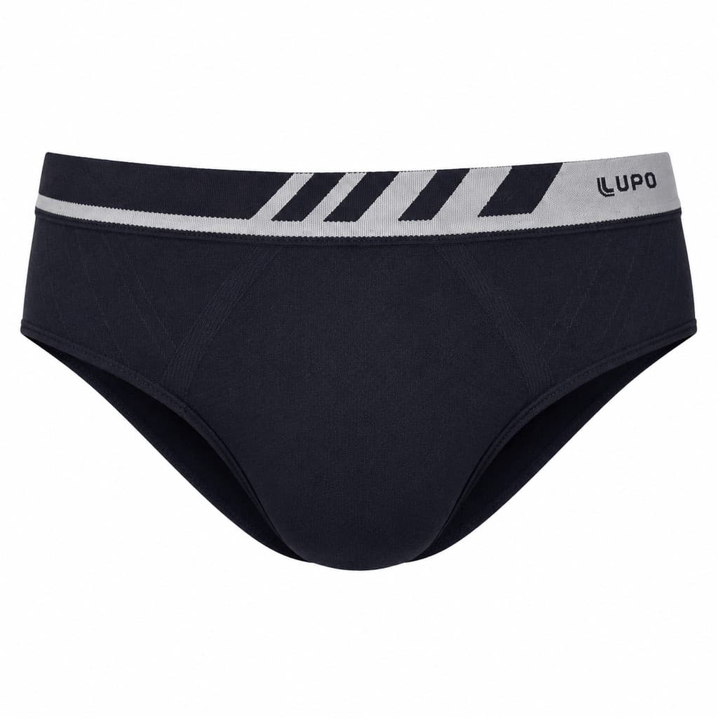 Cueca Slip Masculina Lupo 691-002 Microfibra sem costura Confortável