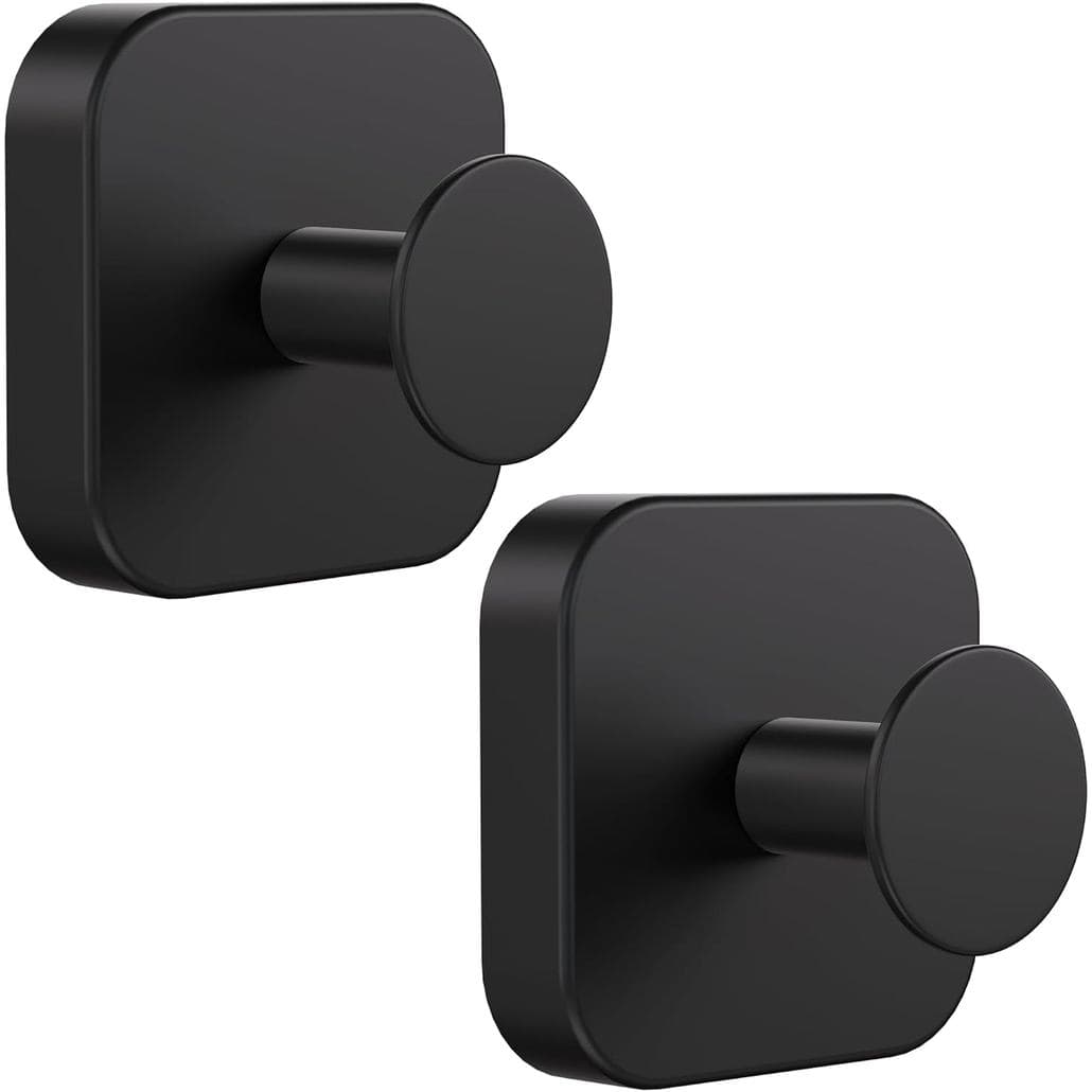 Ganchos Adesivos Aikzik para Chuveiro, Ganchos Grandes e Resistentes para Toalhas, Roupões e Casacos, Gancho de Aço Inox