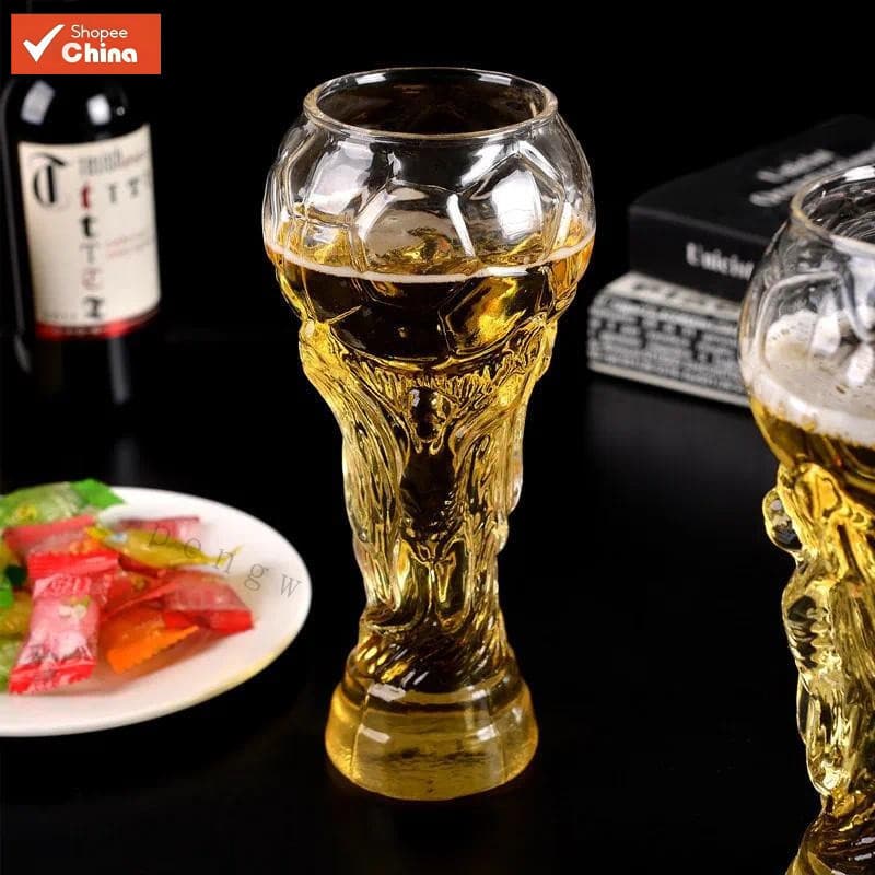 Copo de Vidro de 450ML para Cerveja com Tema da Copa do Mundo de Futebol 4299