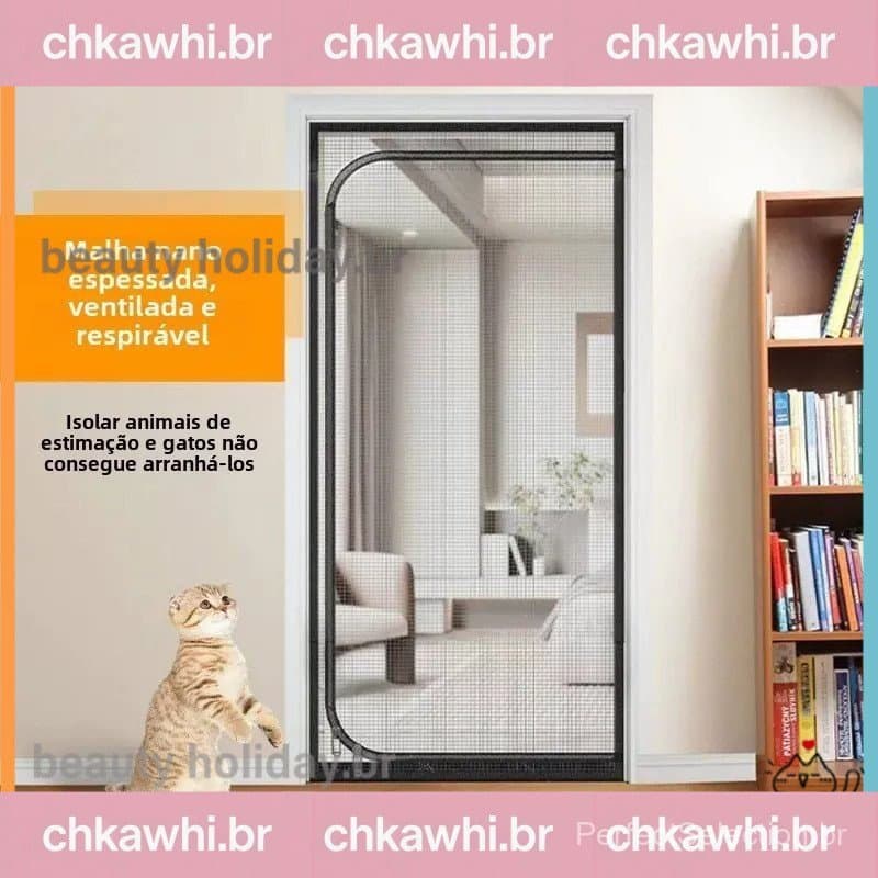 Grande tamanho da porta anti-gato porta anti gato porta de tela para gatos cerca tela de proteção para gatos porta porta