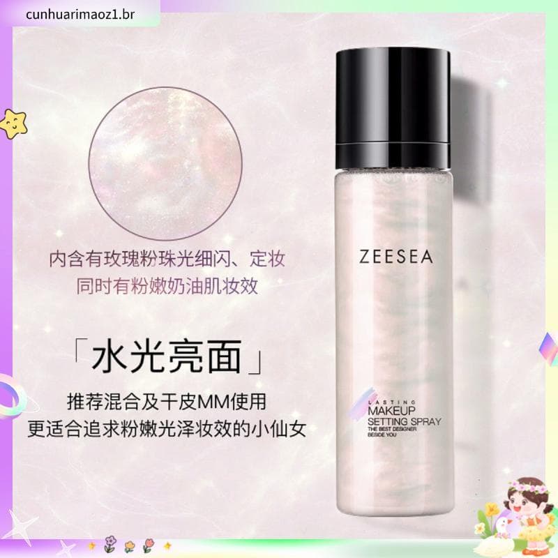 ZEESEA cor nutritiva maquiagem de longa duração brilho fixação Spray pele seca hidratante de longa duração maquiagem de