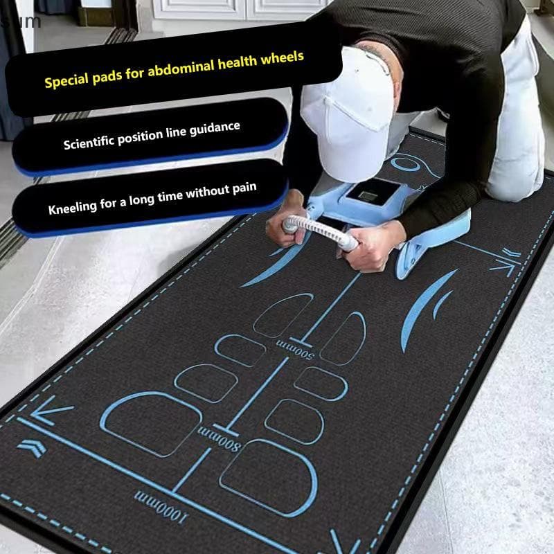 [sum] 1PC Yoga Tapete Com Escala Antiderrapante Eco Friendly Aptidão Exercício Abdominal Wheel Mat Tapetes De Treino Par