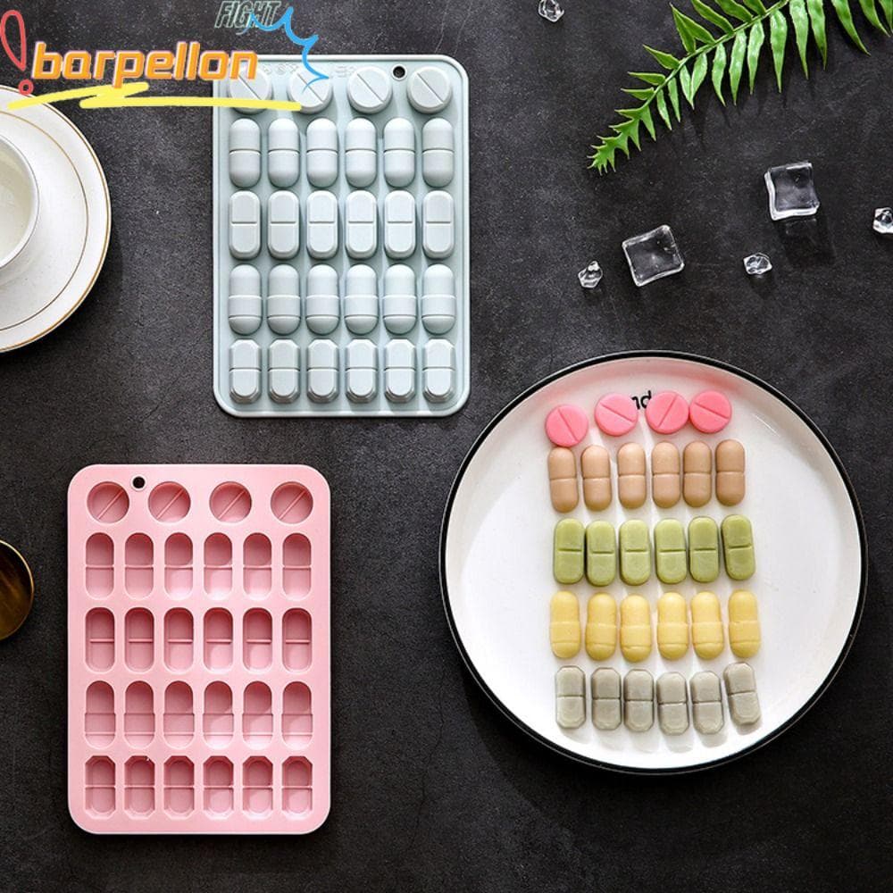 Molde De Pílula BARPELLON , Em Forma De Cápsula Reutilizável Flexível , Bandeja De Com Design De 28 Cavidades De Silicon