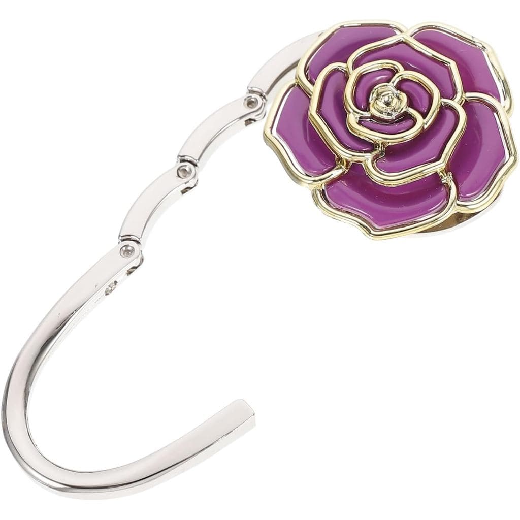 OUNONA Gancho para Bolsa em Ouro Rosado, Suporte Dobrável para Bolsas em Mesas, Elegante Suporte para Bolsas com Design