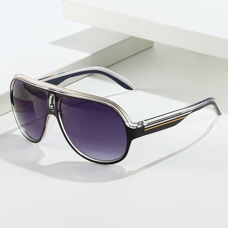 Óculos De Sol Para Homens E Mulheres , Armação Grande Retrô Elegante UV400