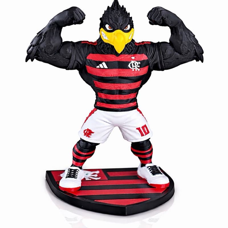 Mascote Gigante do Mengão 40cm Flamenguista Fanatico Rubro Negro