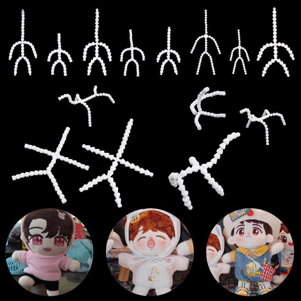 AMWOO Bonecas Esqueleto Fazendo Som Conjunto/Silencioso 15/20cm Material DIY Boneca Bola Soquete