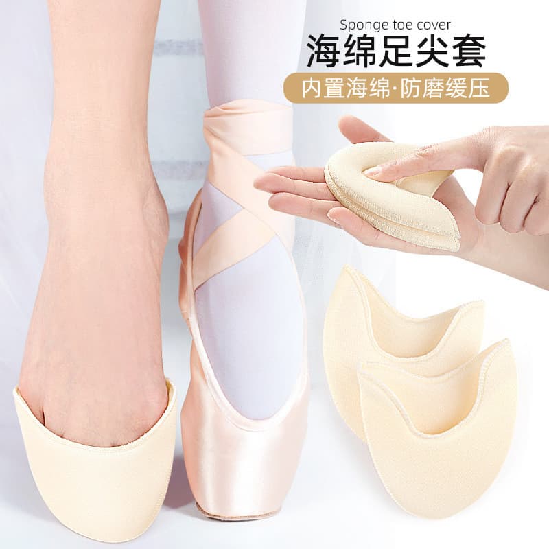 Esponja toe capa sapatos de balé toe almofada salto alto macio rebote meio tamanho almofada toe Anti-desgaste absorção d