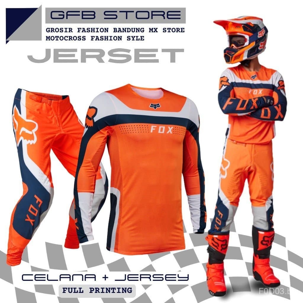 FOX Conjunto De Calças De Trilha Jersey Novo 2023 Pant Motocross Adventure Trabas Ao Ar Livre