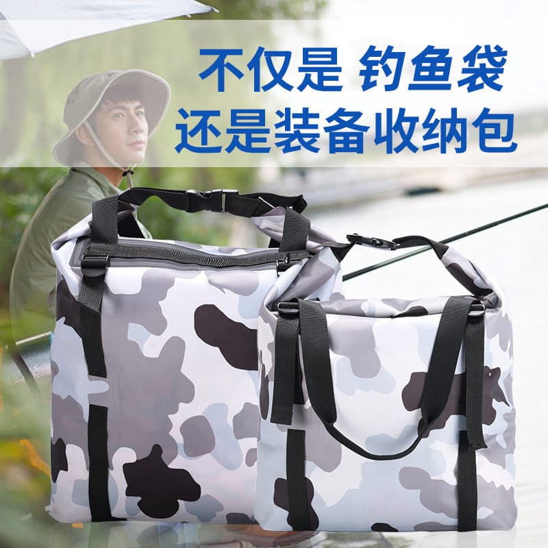 Qiankun saco balde de pesca saco respirável PVC saco de captura de peixes balde dobrável caixa de pesca lavagem de carro