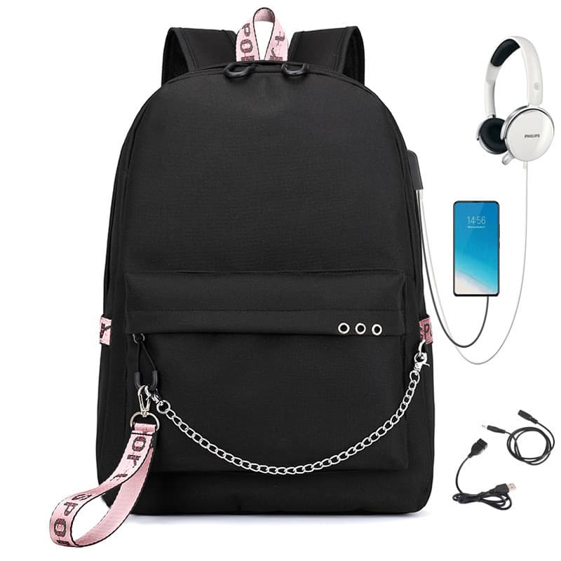 Nova mochila casual de grande capacidade em tecido Oxford, mochila escolar, bolsa de viagem estilo universitário para es
