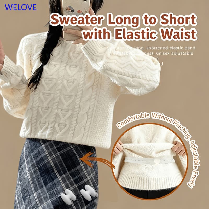 < WL > 1 Pacotea Ferramenta Final Para Tops Mais Curtos : Clipes Invisíveis De Aperto De Cintura Camisas E Camisetas Fai