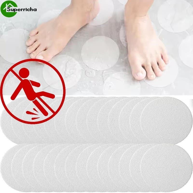 [Ultra] 1/2/3 Conjunto De Lençóis Antiderrapantes Para Banheiro-Adesivos Chuveiro-Banheira , Escadas , Piso-Fita Redonda