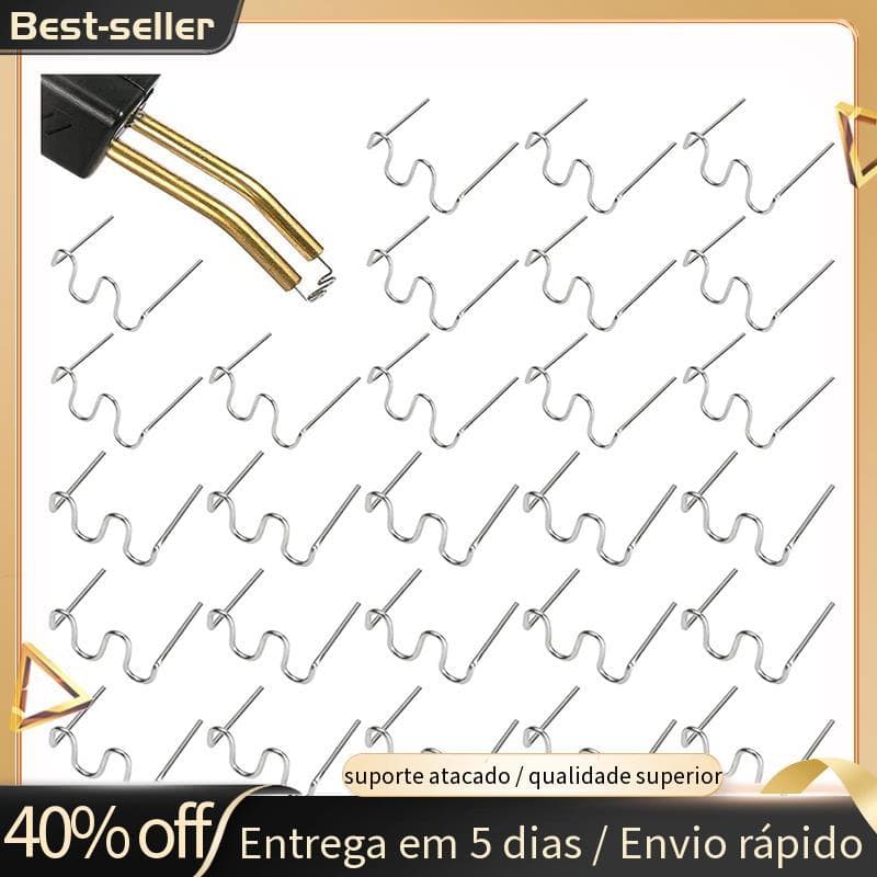 2000 Peças Grampos Quentes De Soldagem De Plástico 0.8mm 0.6mm De Soldador Kit De Reparo Em Forma De Onda Para Máquina