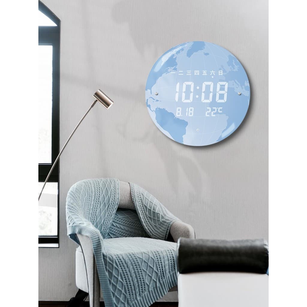 Influencer 2026 novo estilo relógio de parede sala estar simples moda parede pendurado restaurante decoração relógio LED