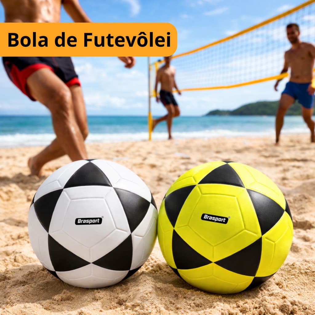 Bola de Futevôlei Altinha Tamanho 5 Macia Profissional para Praia Treino e Jogo 3 Cores