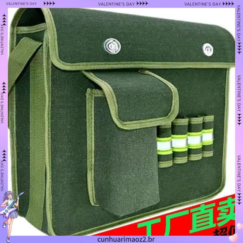 Copo de bolso Diagonal de lona resistente ao desgaste, bolsa para eletricista, reparo de máquina de pedreiro, carpintari