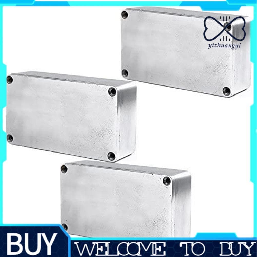 3 Pcs 1590B Estilo Pedal De Efeitos De Guitarra Alumínio Stomp Caixa Gabinete Para Kit De DIY