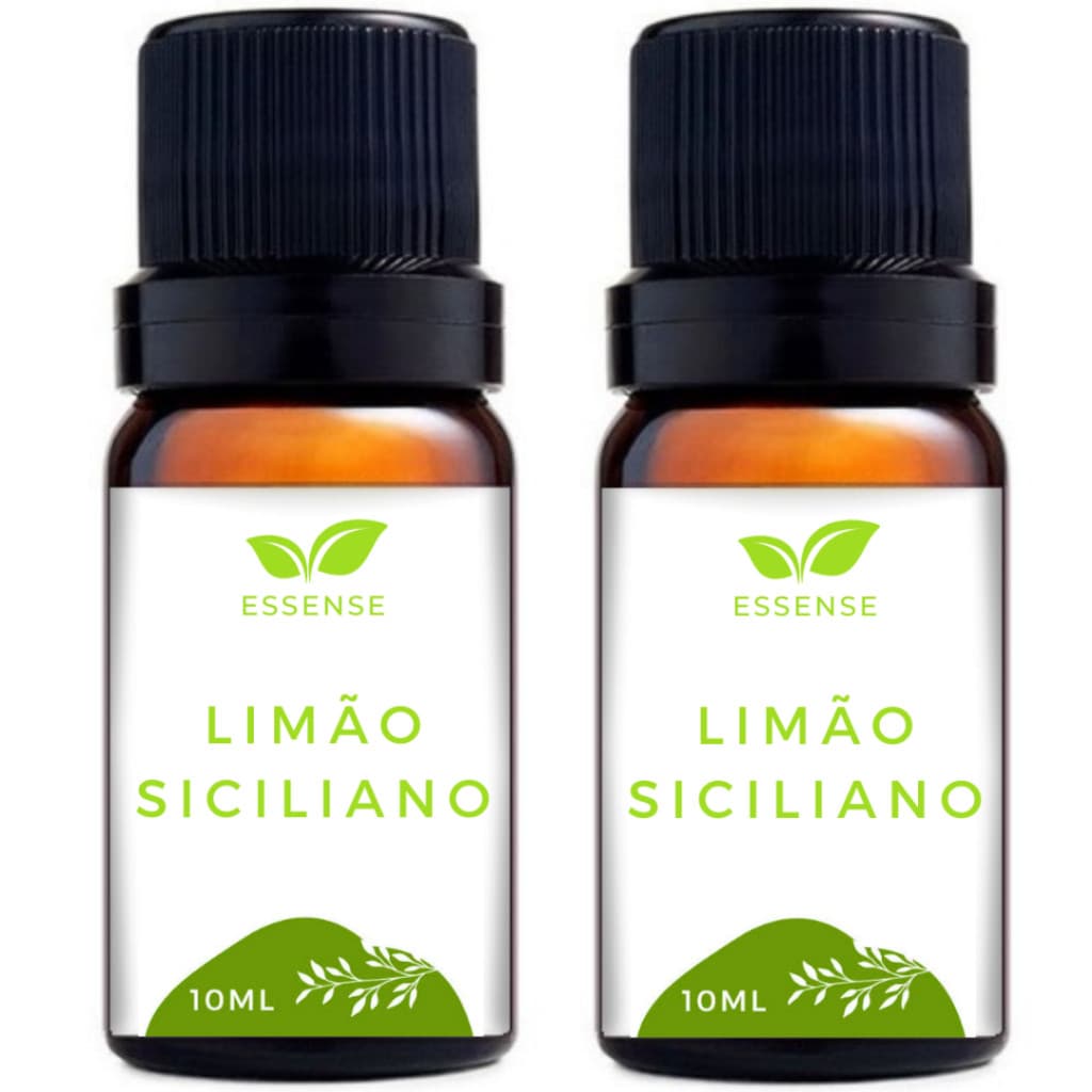 2 Essências Limão Siciliano Aromatizador 10ml Umidificador Difusor Aromaterapia Aroma Hidrossolúvel