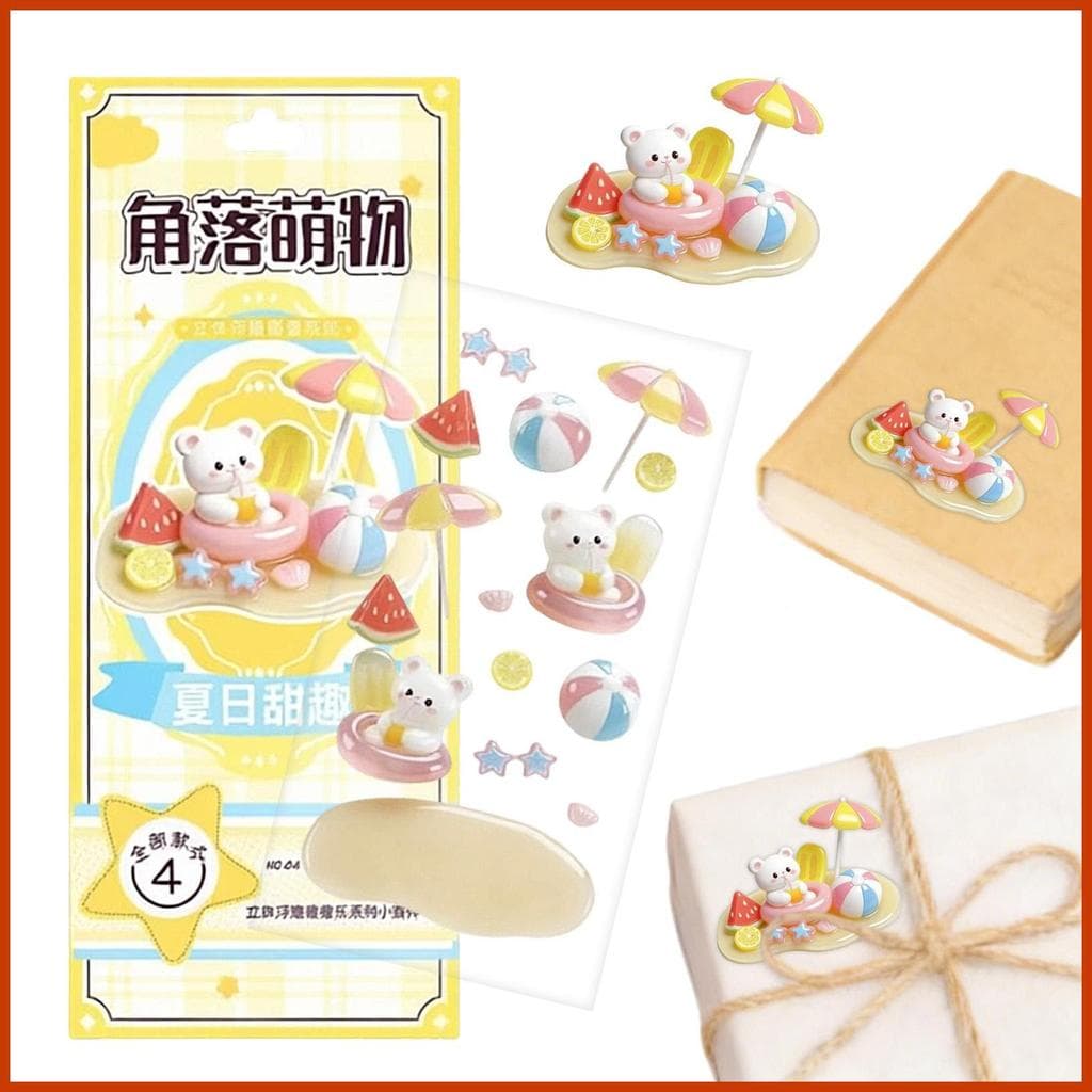 Adesivos 3D Fofos Decorativos Empilháveis Decalques De Resina Anime Personagem De Construção Para Adolescentes Adultos M