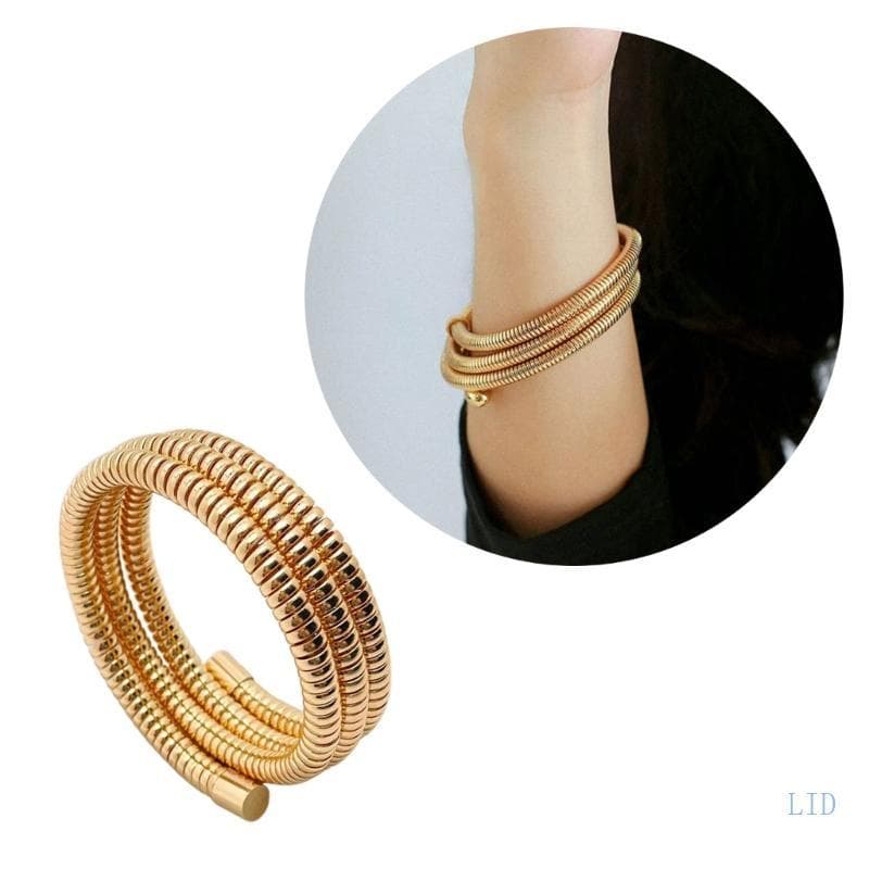 LIDU1 Pulseira Elegante Empilhável Elástica Chique Joias Pulso Para Todos Os Dias Nós