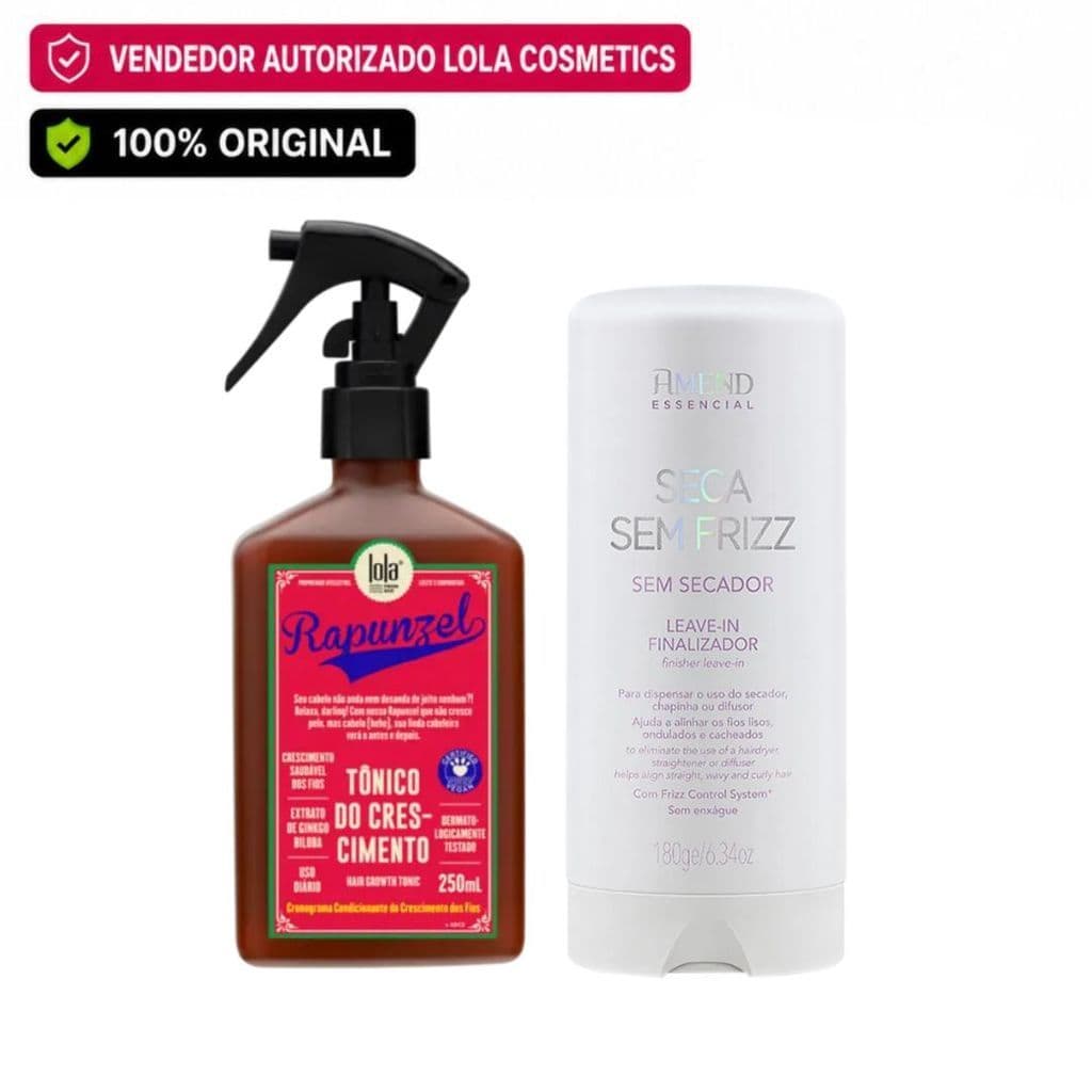 Kit Tônico Rapunzel Lola Cosmetics + Seca Sem Frizz Amend