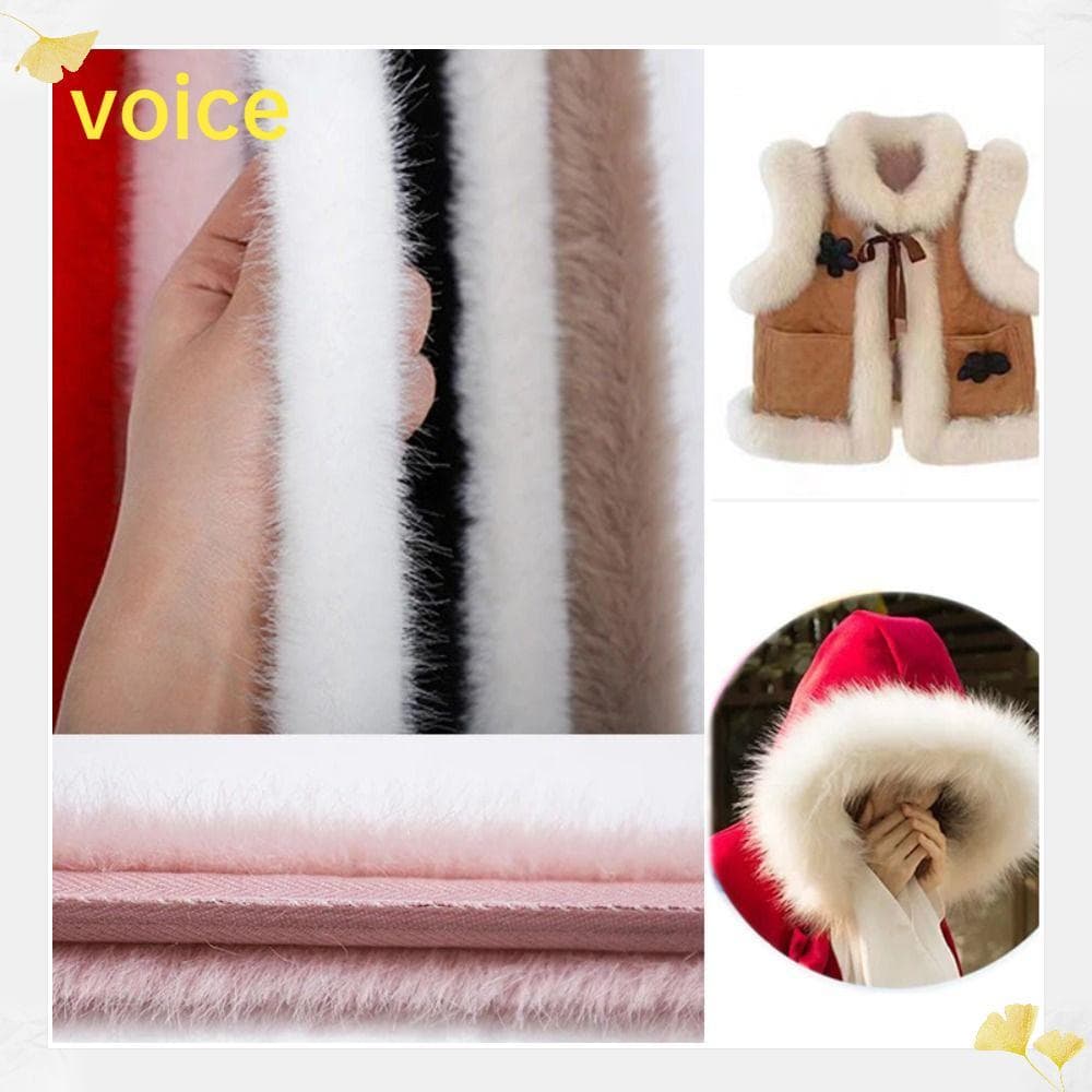 Fita De Pele Sintética VOICE , Fantasia De Palco , Tops De Lã Feitos À Mão , Acabamento Fofo , Costura De Vestuário DIY