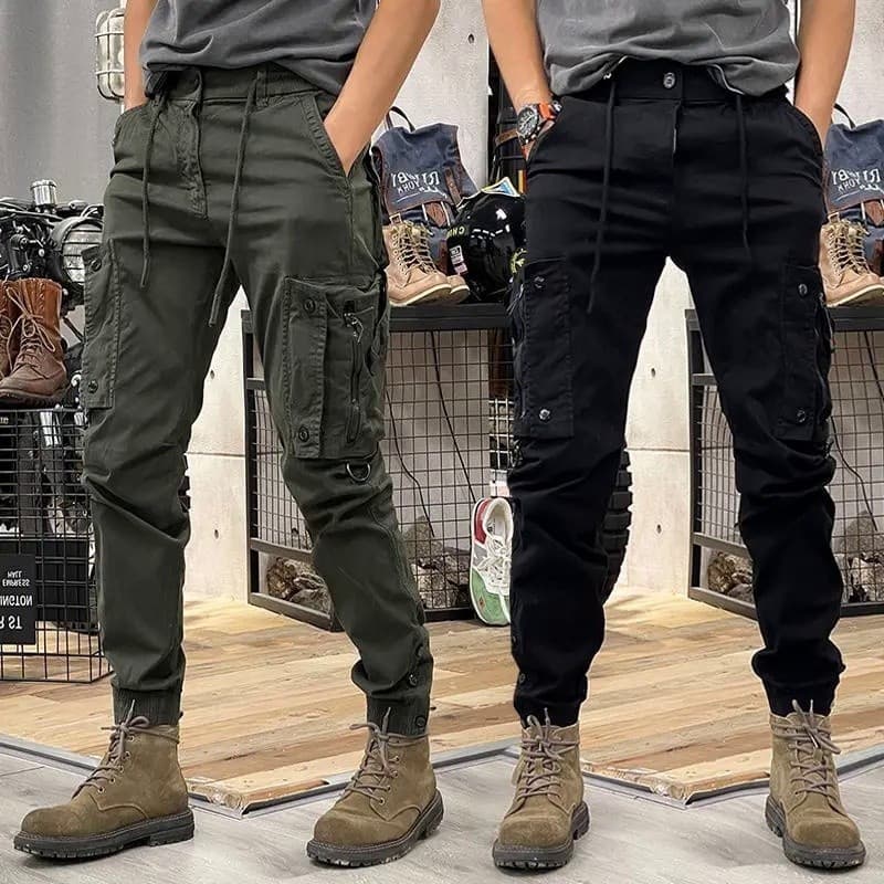 Calças Cargo Táticas Jliuliu para Homens, Azul Marinho, Estilo Camuflado Hip Hop, Calças de Trabalho para Atividades ao