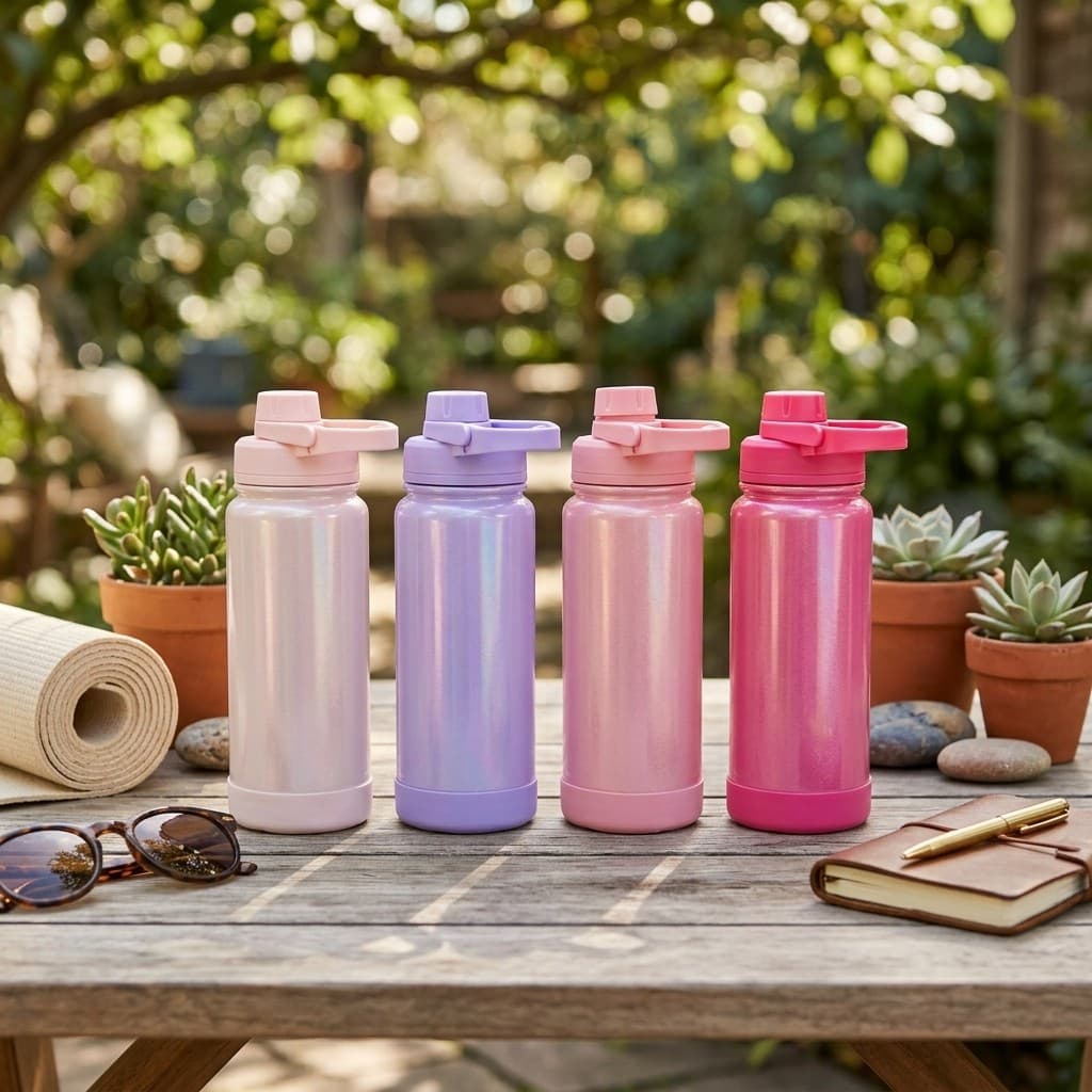 Garrafa Inox Furta Cor 800ml Com Alça Portátil Para Caminhada E Trilhas