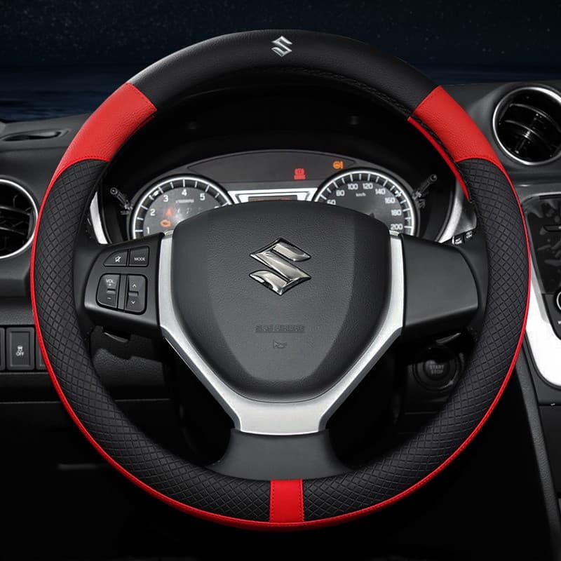 NOVO item Capa para Volante de Carro para Suzuki Alto Baleno Ignis Jimny Samurai Grand Vitara Swift Sx4 Couro Absorve Su