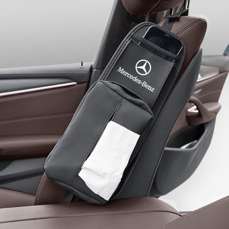 Bolsa Organizadora Lateral para Banco de Carro com Múltiplos Compartimentos para Mercedes Benz W202 AMG W203 G63 C Coupe