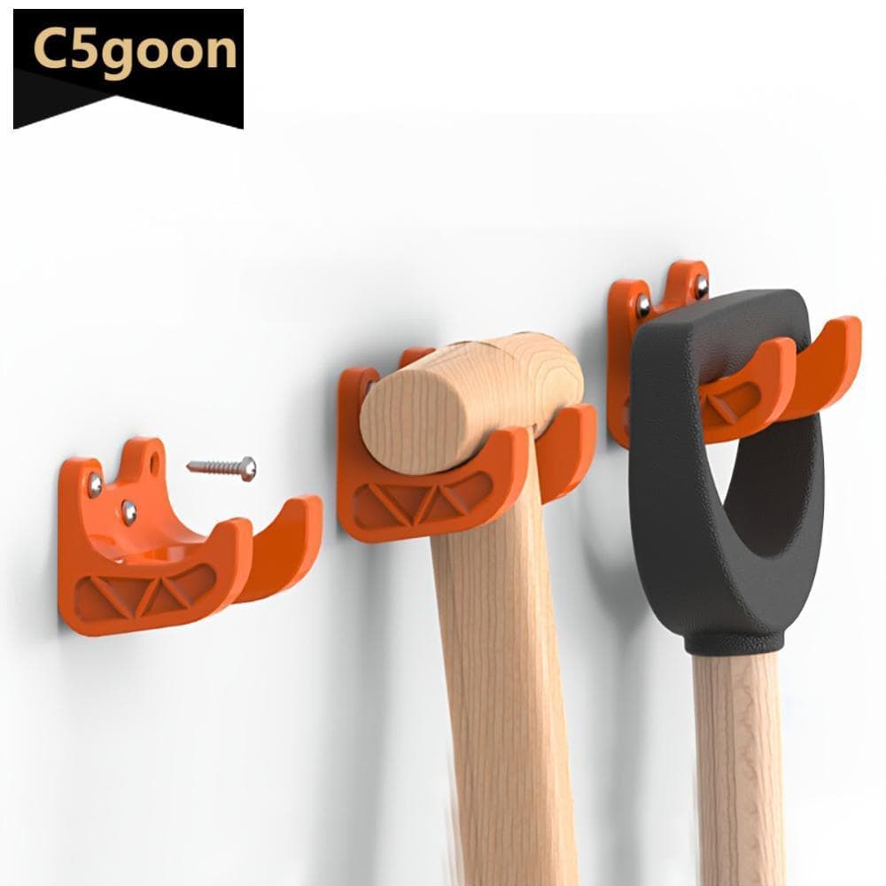 C5GOON Montagem Na Parede Jardim Ferramenta Rack Parafuso Organizador De Armazenamento Fixo Para Pá Ancinho Vassoura Sup