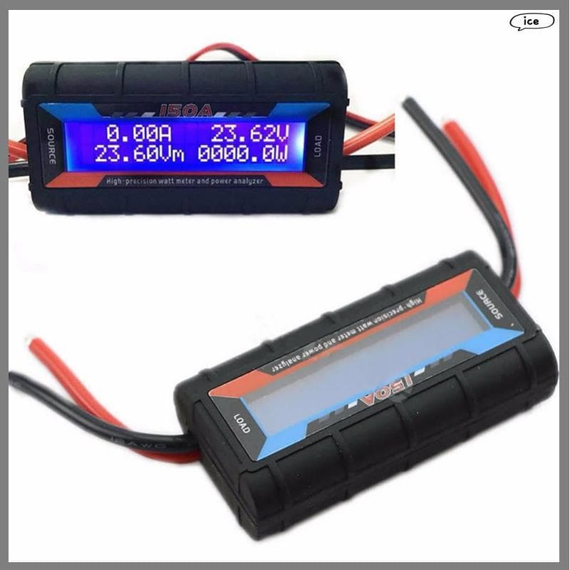 Hou FT08 RC 150A Medidor De Watts De Alta Precisão Analisador De Potência Balight LCD wattmeter thou