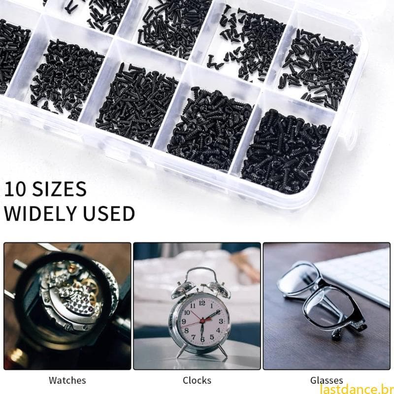 Las 1000 Parafusos Variados 1-1 7mm Conjunto Pequenos 1000 Peças Autorroscantes Sortimento Reparo Para R