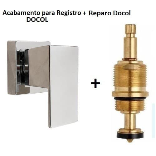 Acabamento Para Registro Banheiro Docol + Reparo Docol