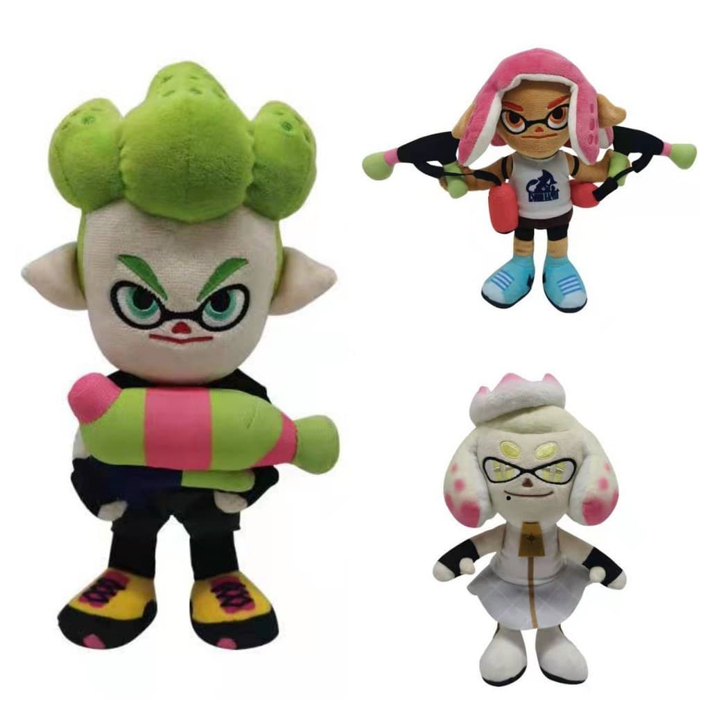 Bonito Criativo Graffiti Lula Pelúcia , Boneca De Personagem De Cabelo Vibrante , Divertido Splatter Arma Batalha Figura