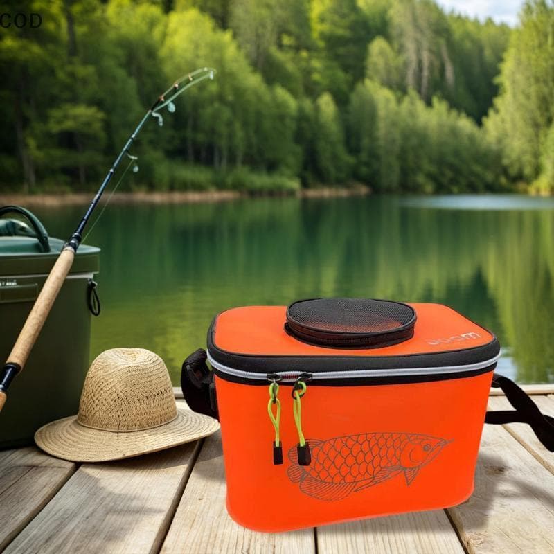 [YSB] Balde Dobrável Para Peixes Vivos EVA Recipiente De Portátil Resistente A Arranhões Espessado Uso Em Pesca Água Doc