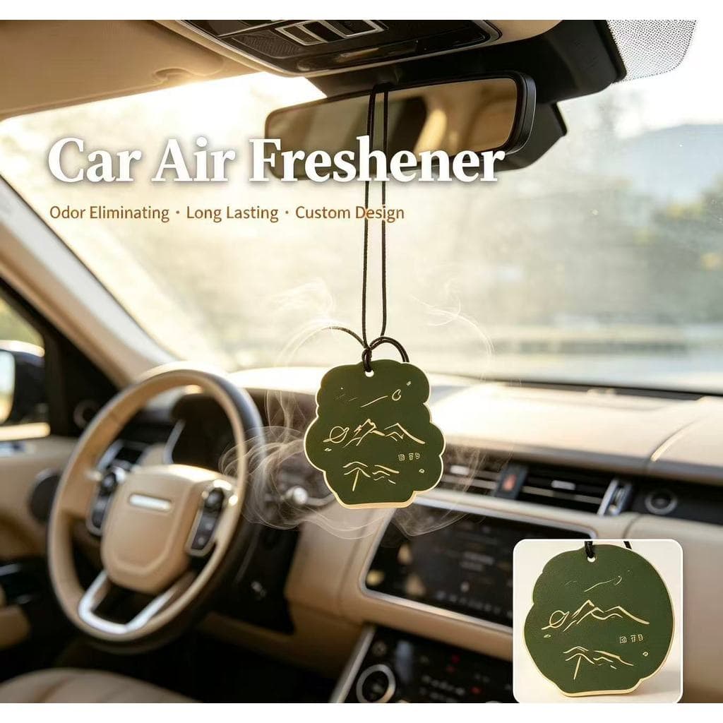 Pingente de fragrância para aroma duradouro, remoção de odores e decoração; pode ser colocado como ornamento no carro.