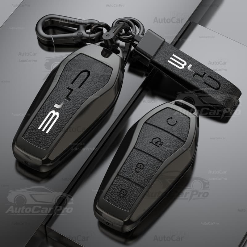 A Capa de Chave de Carro em Liga de Zinco é Compatível com BYD Qin PLUS Seal 06 Dolphin Seagull L Han DMI Tang Song Pro.