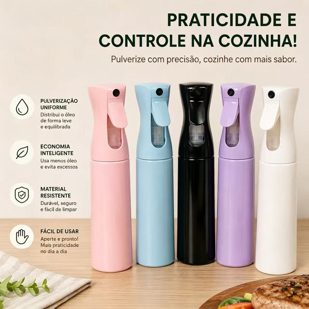 Spray Borrifador Névoa Fina 200ml Para Maquiagem Cuidados Com a Pele Hidratação Facial Prático