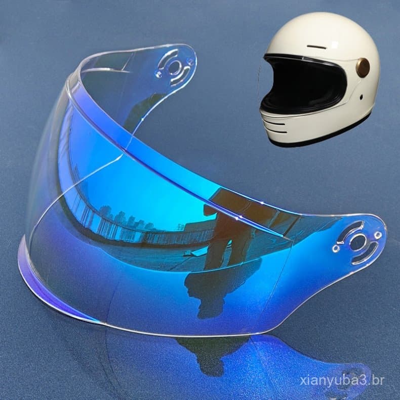 Capacete Retro ORZ-806 com Lente Especial de Proteção Solar U6BG
