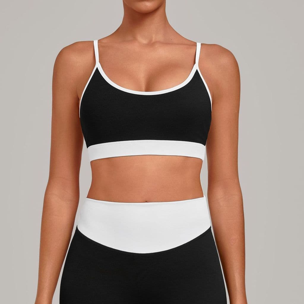 Sutiã De Ioga Com Emenda Bloqueada Em Cores SHAMZU , Regata Esportiva Para Corrida , Roupa Íntima Fitness