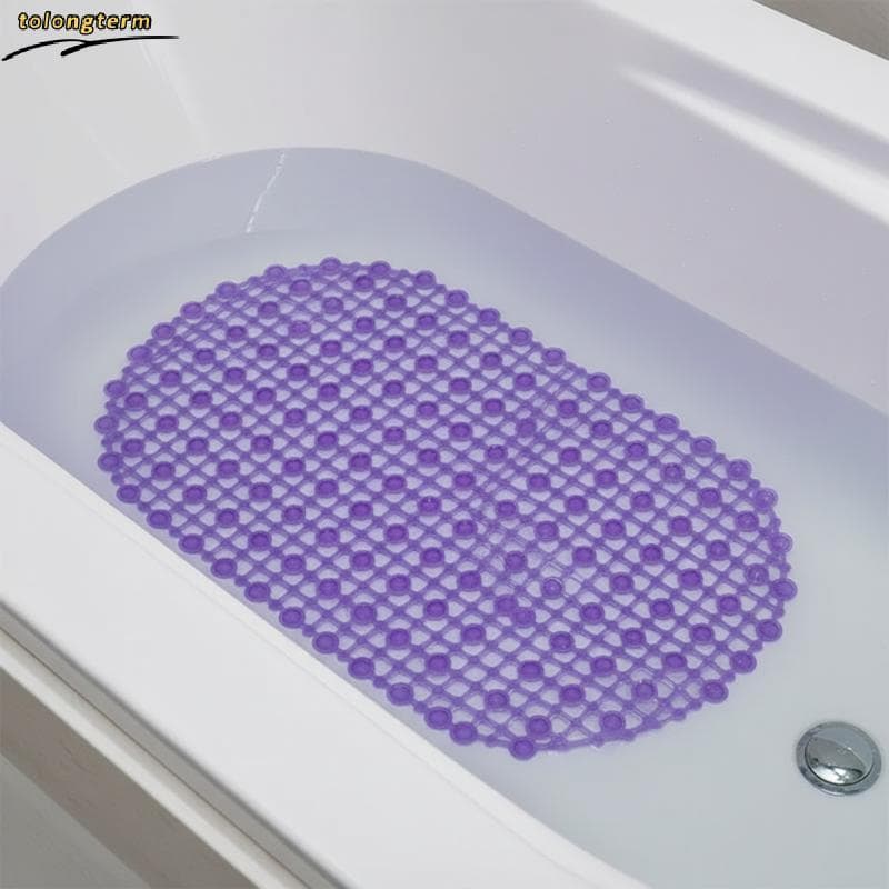 Tapete Antiderrapante Para Banheiro , Material De PVC Com Ventosas De Massagem Banheira De Chuveiro Segura E Uso Domésti