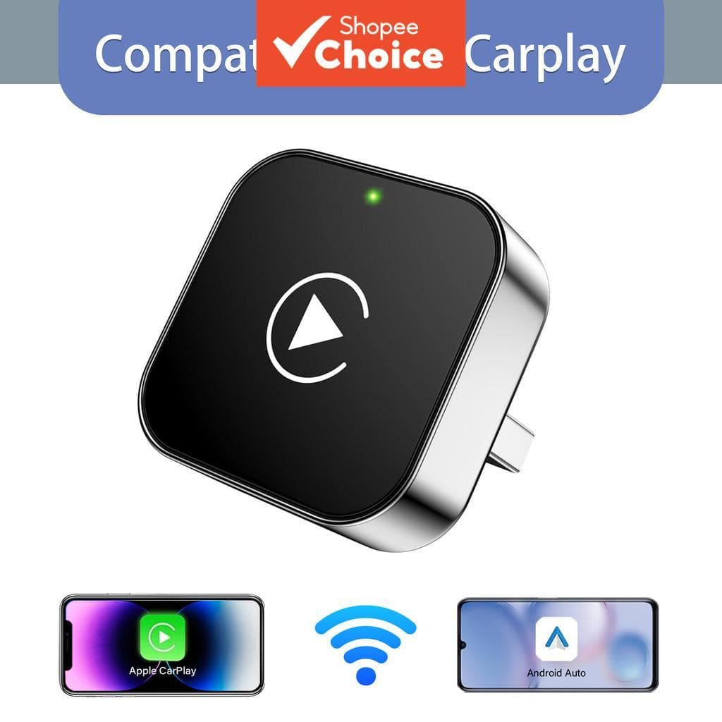 Pionray Wireless Carplay Dongle Adaptador Inteligente USB De Luxo Luz LED