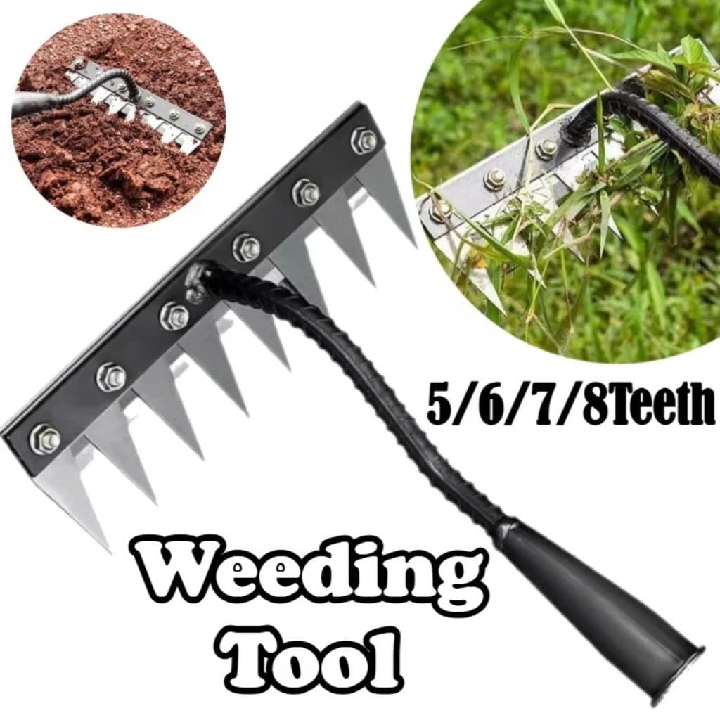 Rastelo De Ferro Para Jardinagem Soltar Terra E Capinar